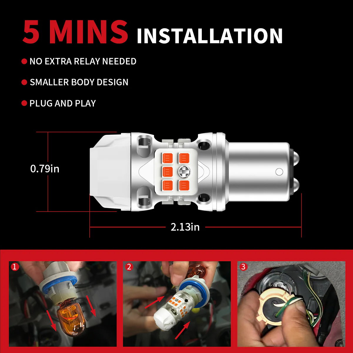 Fit for 2014-2019 Mitsubishi Outlander Custom H7 LED Bulbs Exterior Interior Lights Plug and Play - Image 23
