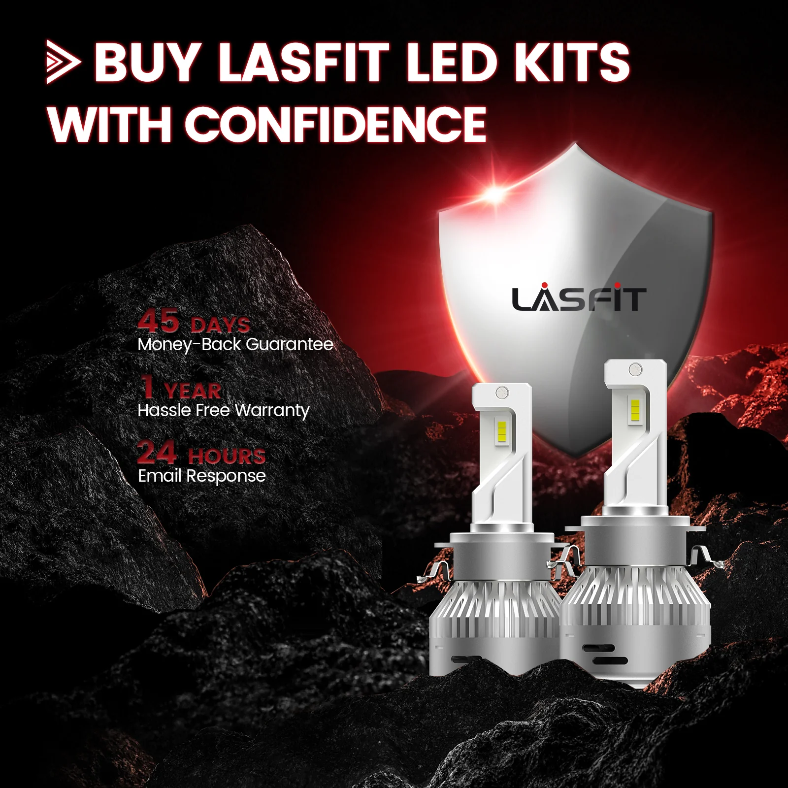 Custom H7 LED Bulbs Fit for Mercedes Benz Volkswagen Tiguan with Retainer Adapter Plug n Play | 2 Bulbs - Image 8