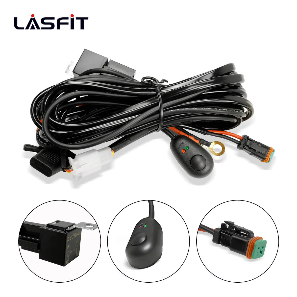 52 Inch Off-Road LED Light Bars Roof Windshield Rear Combo Flood Spot Single Row - LASFIT - Image 20