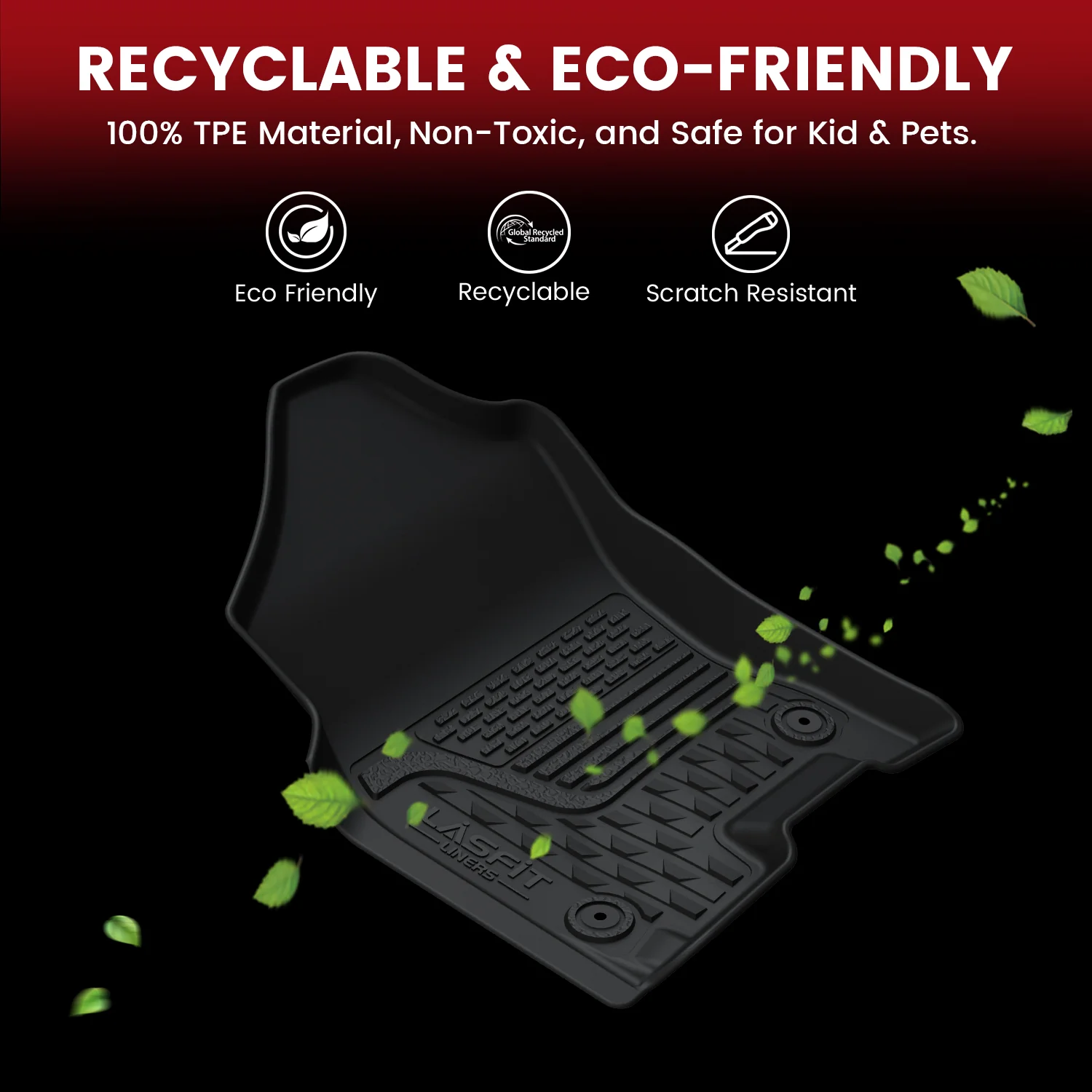 Fit for 2019-2024 Ram 1500 1st & 2nd Floor Mats, Only Fit Carpet Floor, Don't Fit Classic Model - Image 23