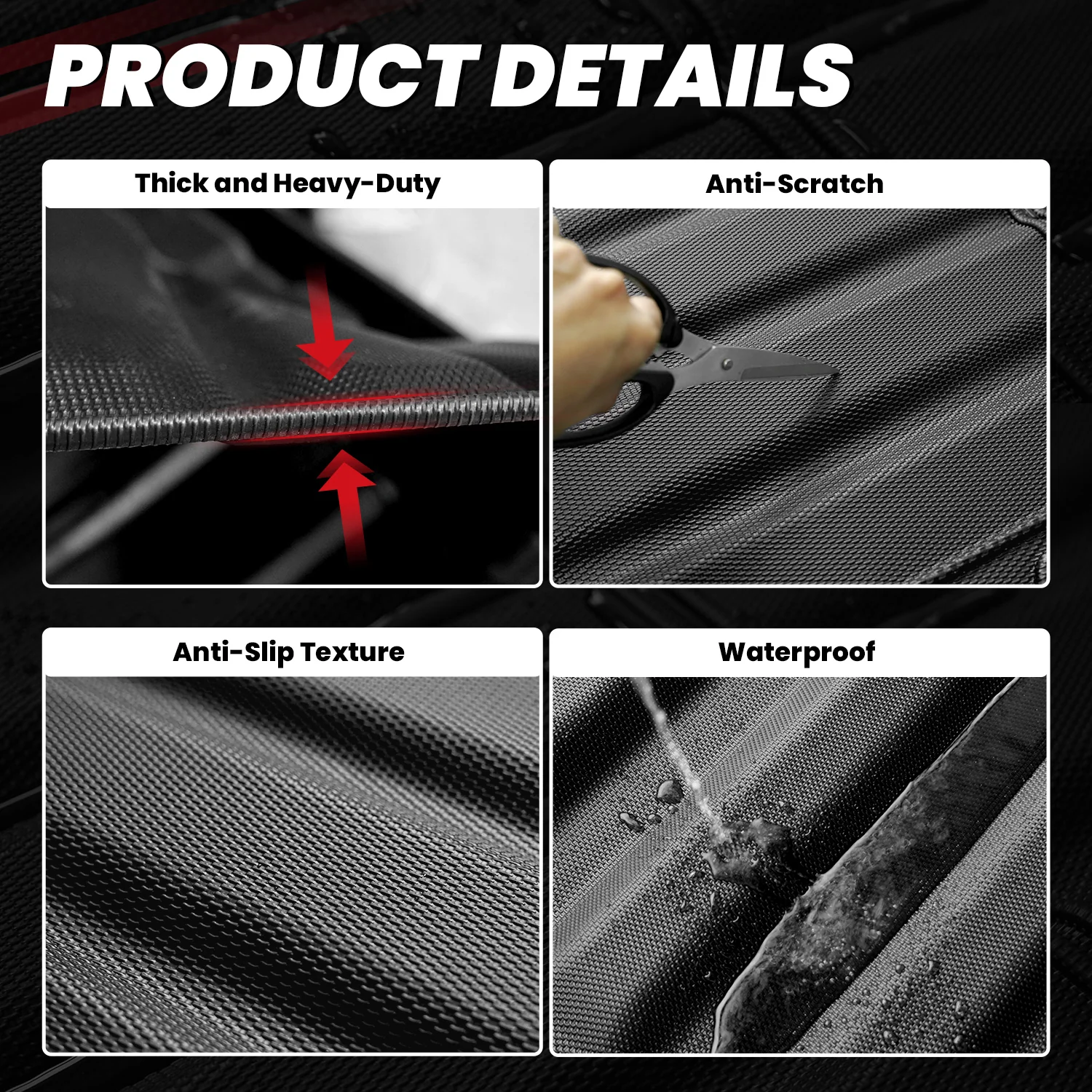 Fit for 2023-2026 Chevrolet Colorado Heavy Duty 61.7"(5FT) Bed Mat or Tailgate Mat - Image 7