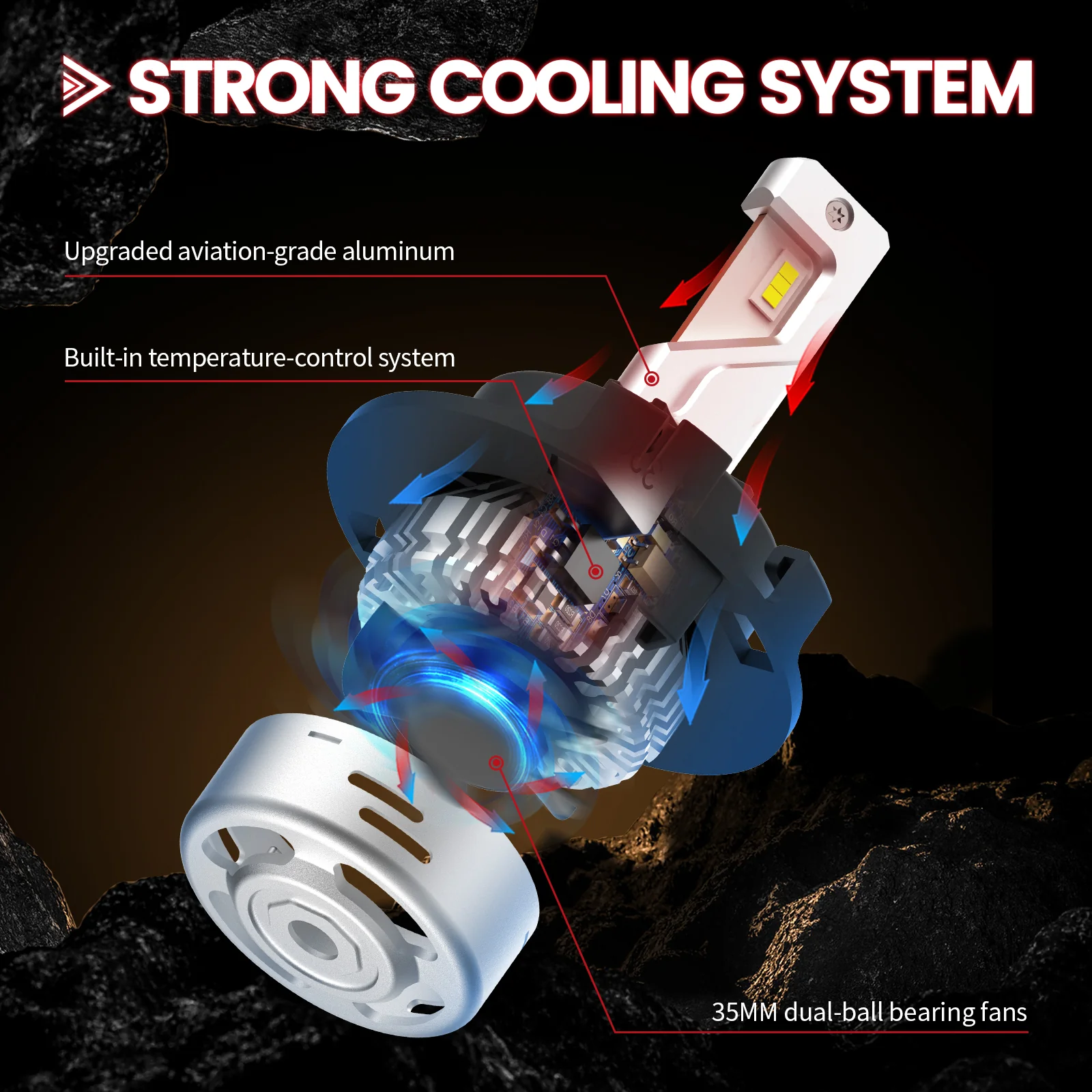 H7 LED Bulbs with Retainer Adapter Plug and Play Customized Design for Hyundai/Kia, 2 Bulbs - Image 7
